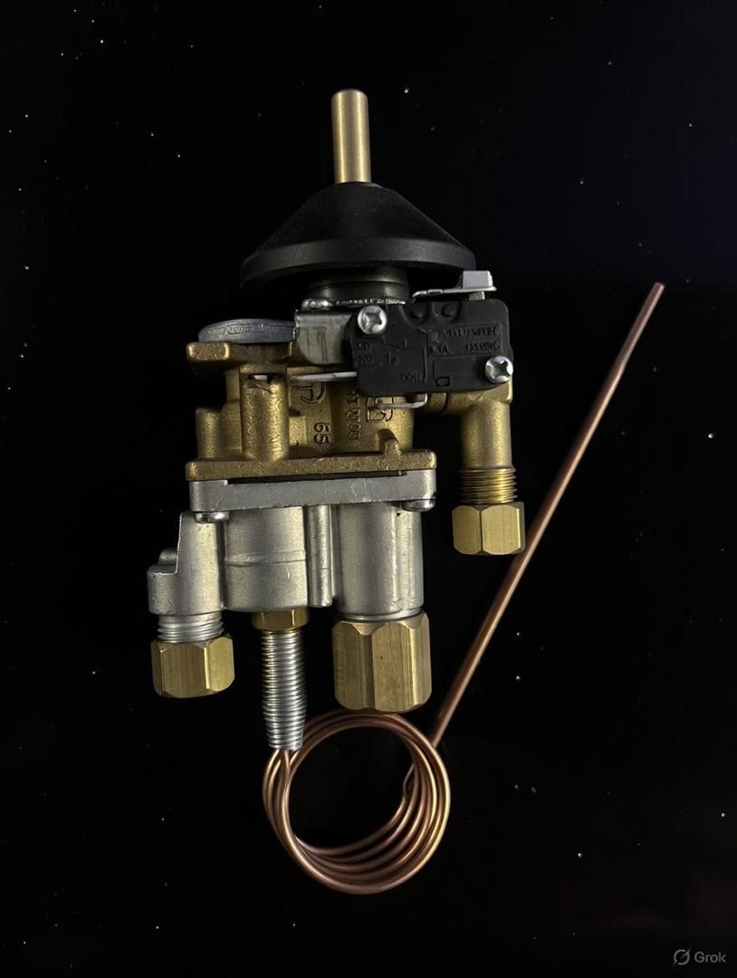 شیر ترموستات فر دو خروجی اجاق گاز